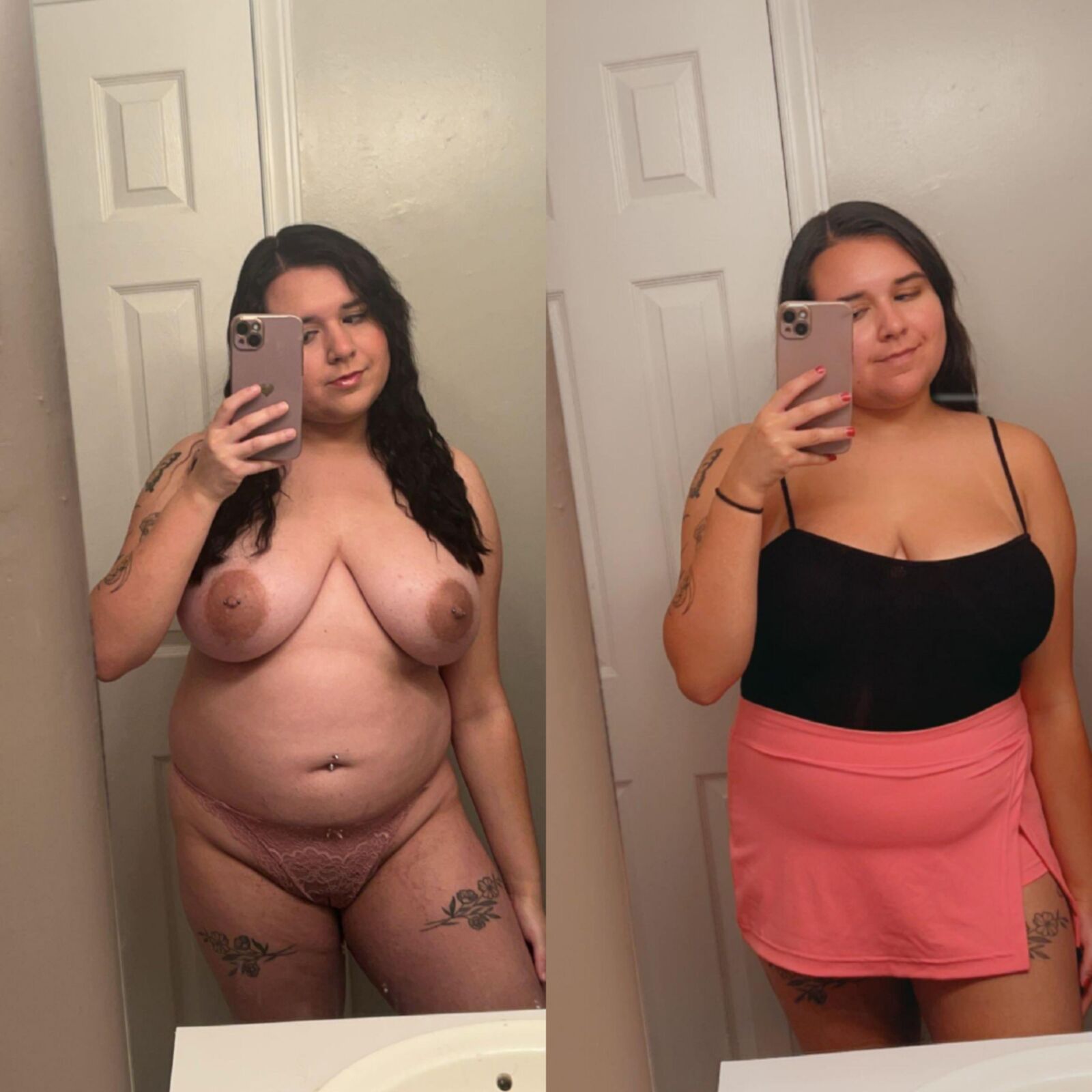 On/offs (clothed/nude selfies all body types)