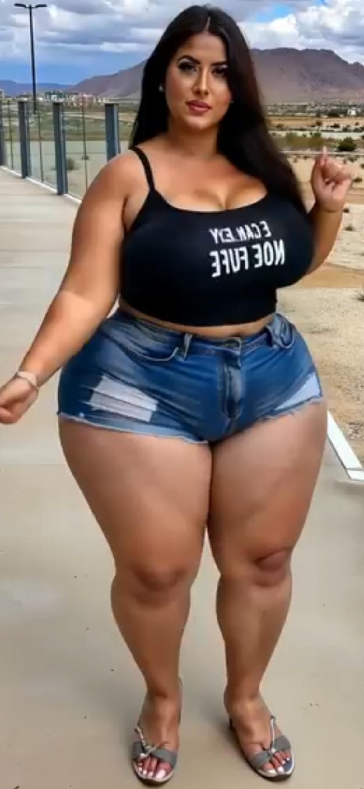 Hermosa SSBBW Morena regordeta hermosa