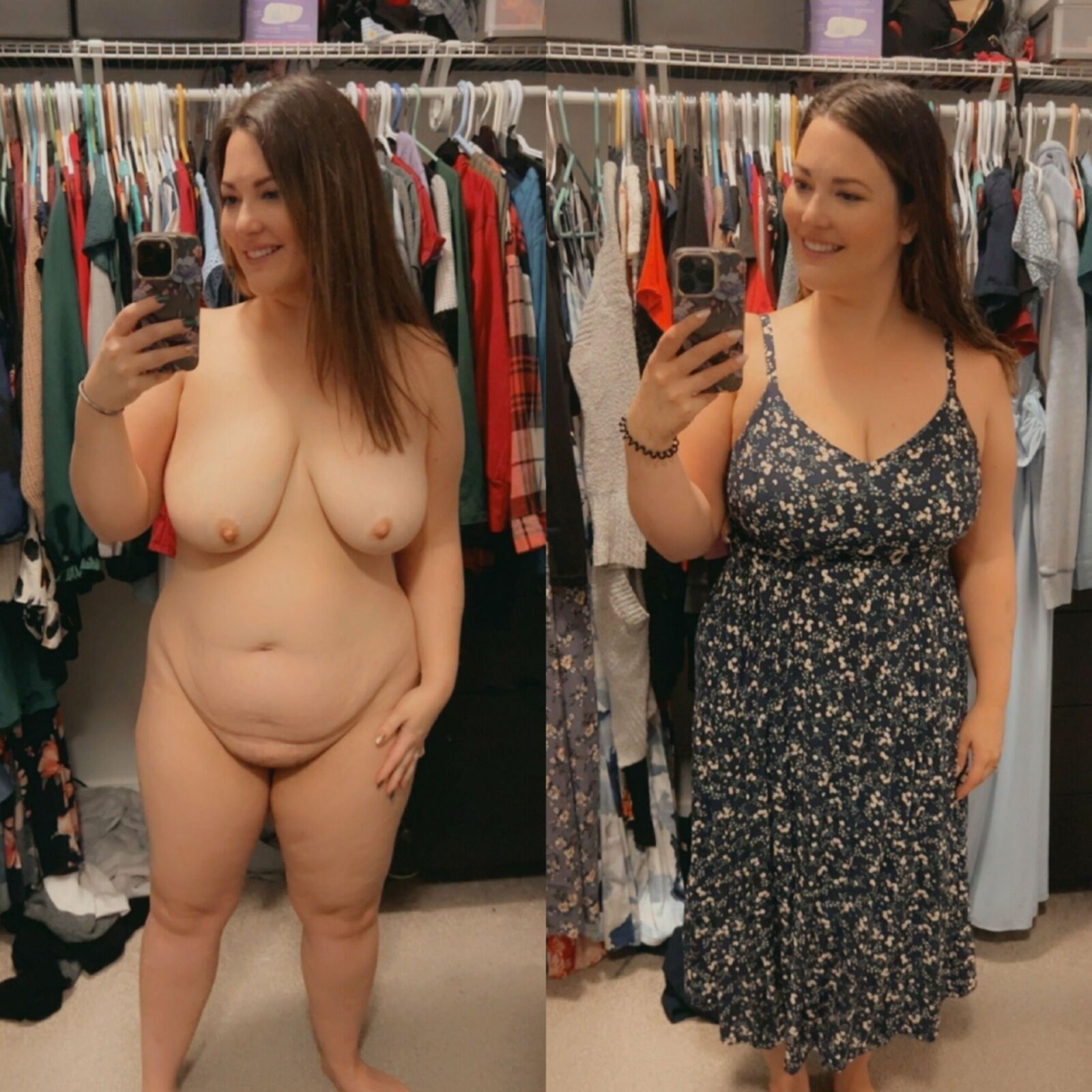 On/offs (clothed/nude selfies all body types)