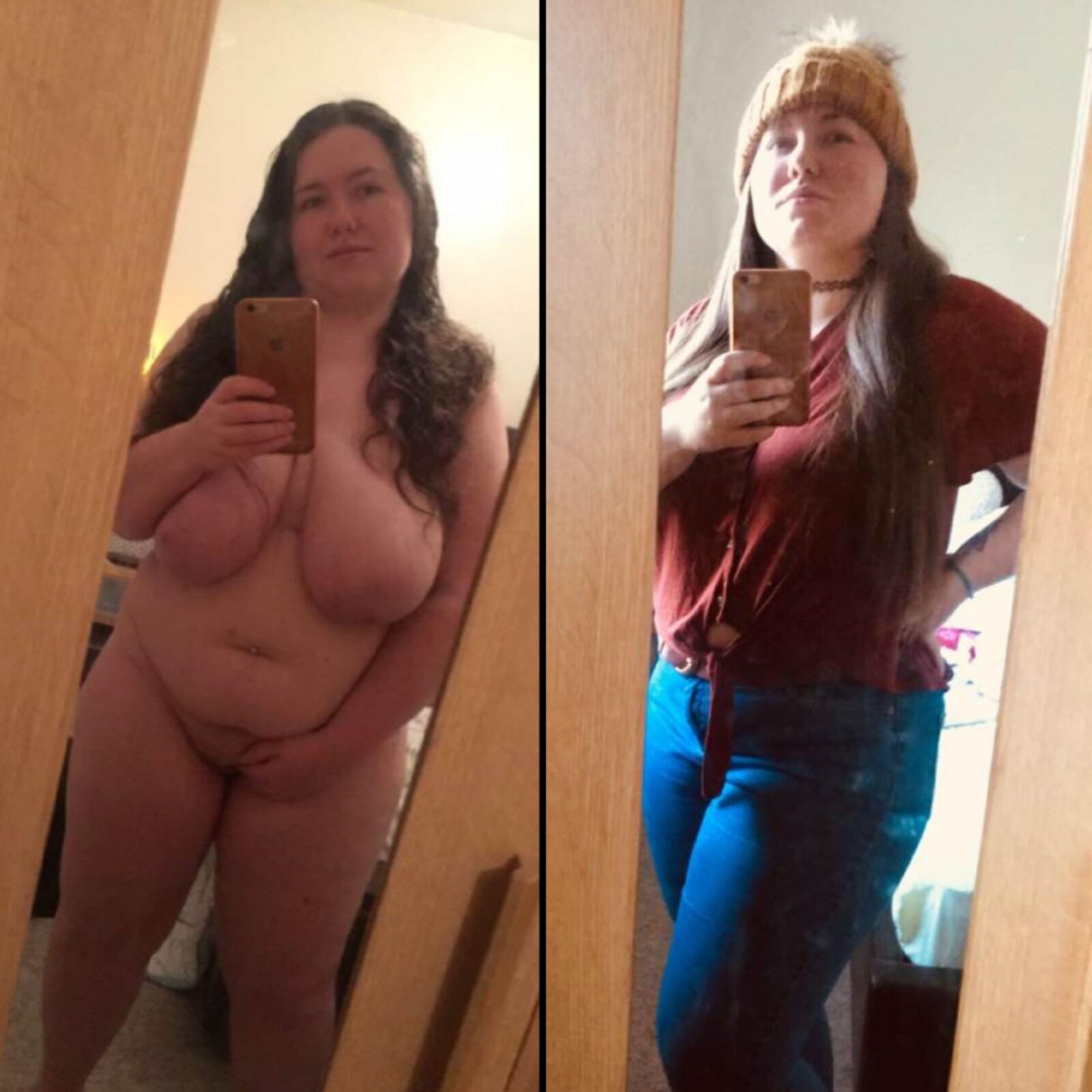 On/offs (clothed/nude selfies all body types)