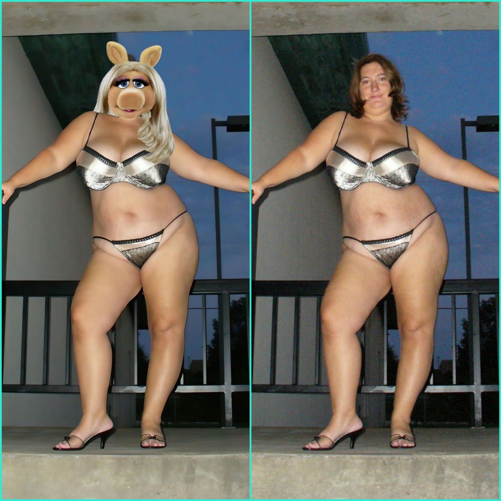 Miss Piggy Amateurs Before AND After