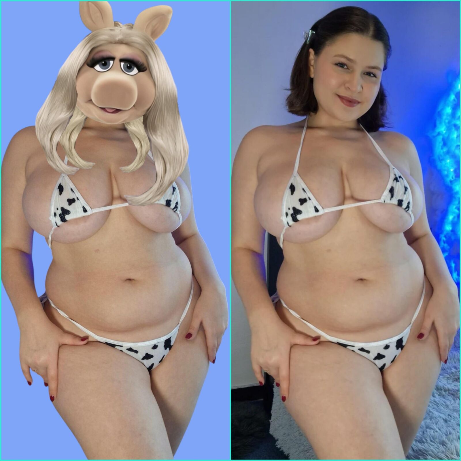 Miss Piggy Amateurs Before AND After