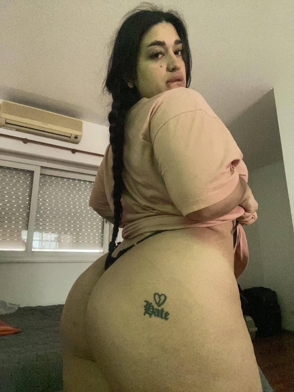 Sexy BBW Mexican With Tattoos 