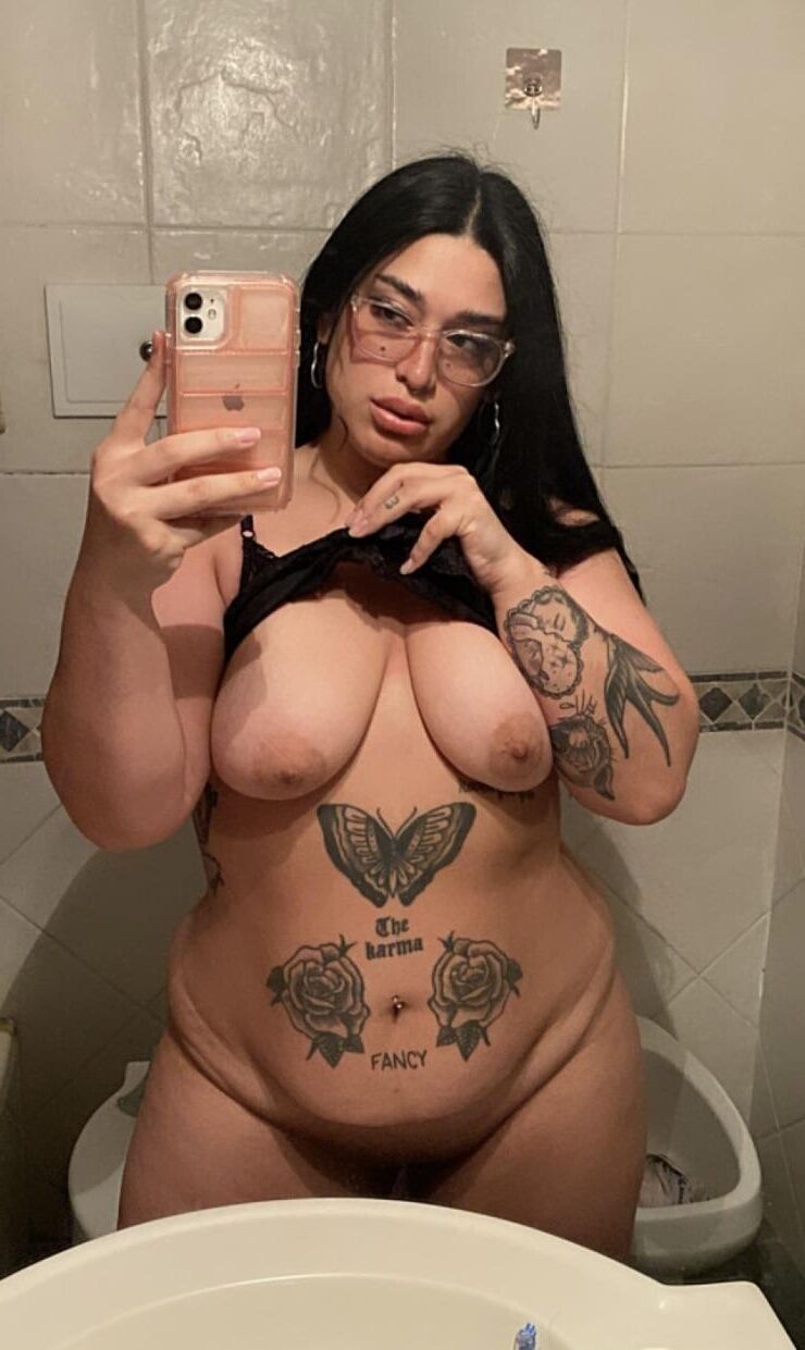 Sexy BBW Mexican With Tattoos 