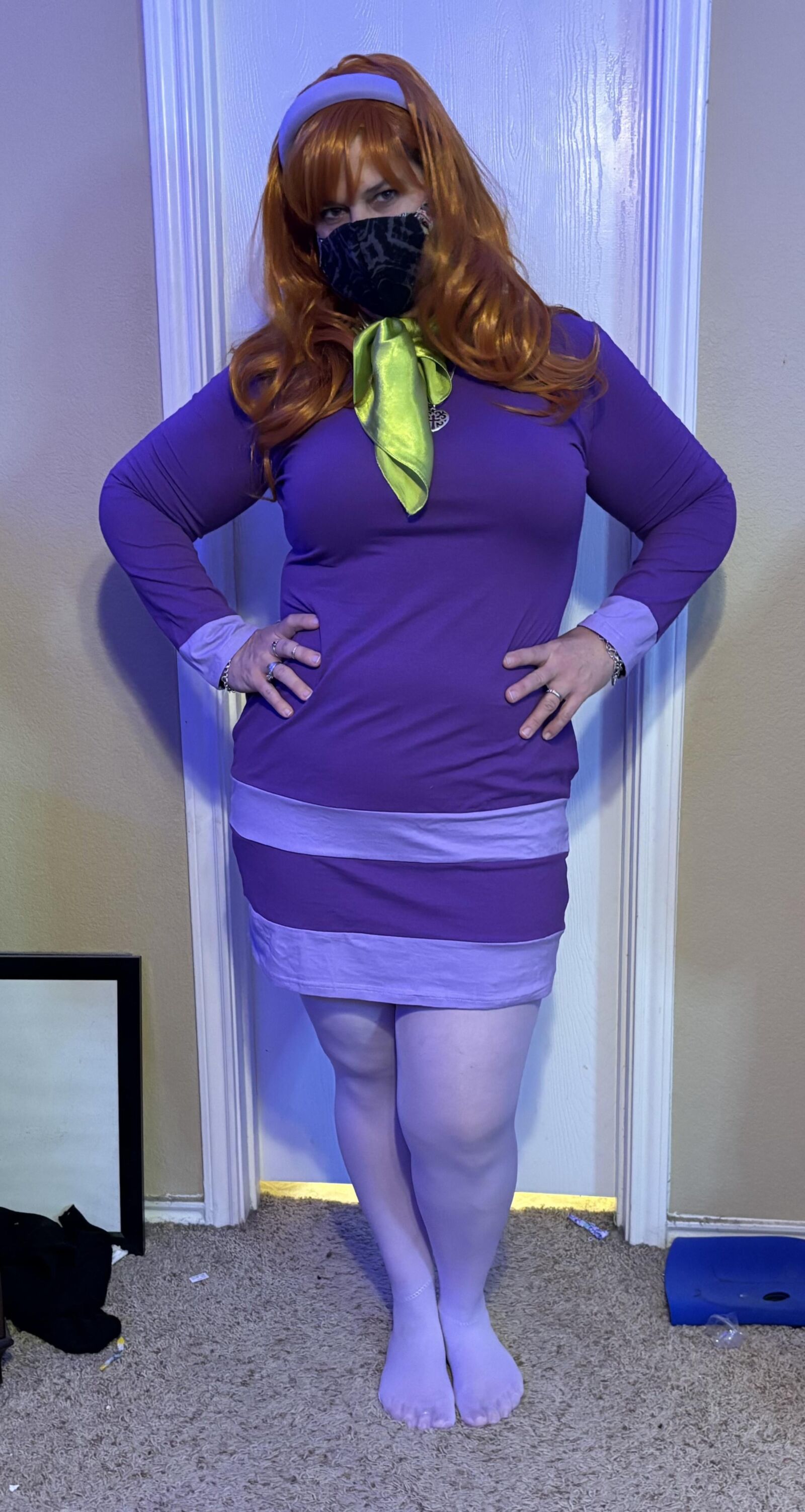 Esposa cosplay como Daphne