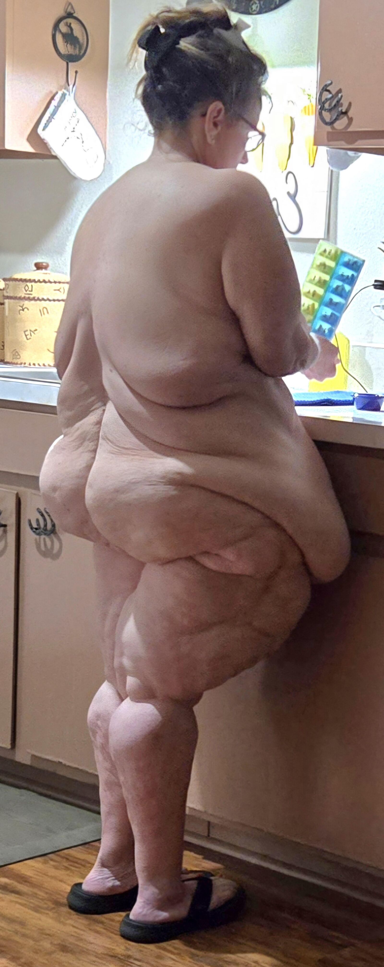 Bunda e pernas da esposa da BBW