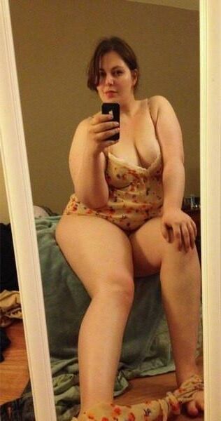 Young BBW brunette Katya from St. Petersburg in Russia