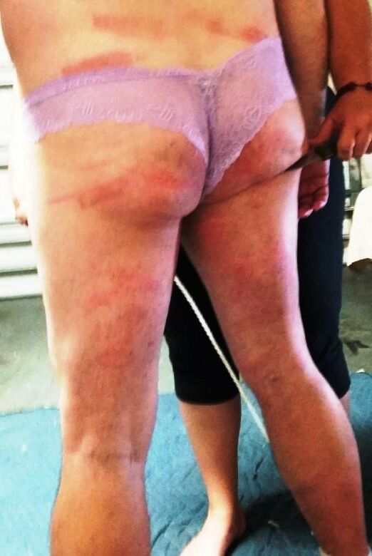 Domme Heidi trains sub Jimmy