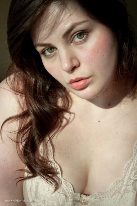 Young BBW brunette Katya from St. Petersburg in Russia