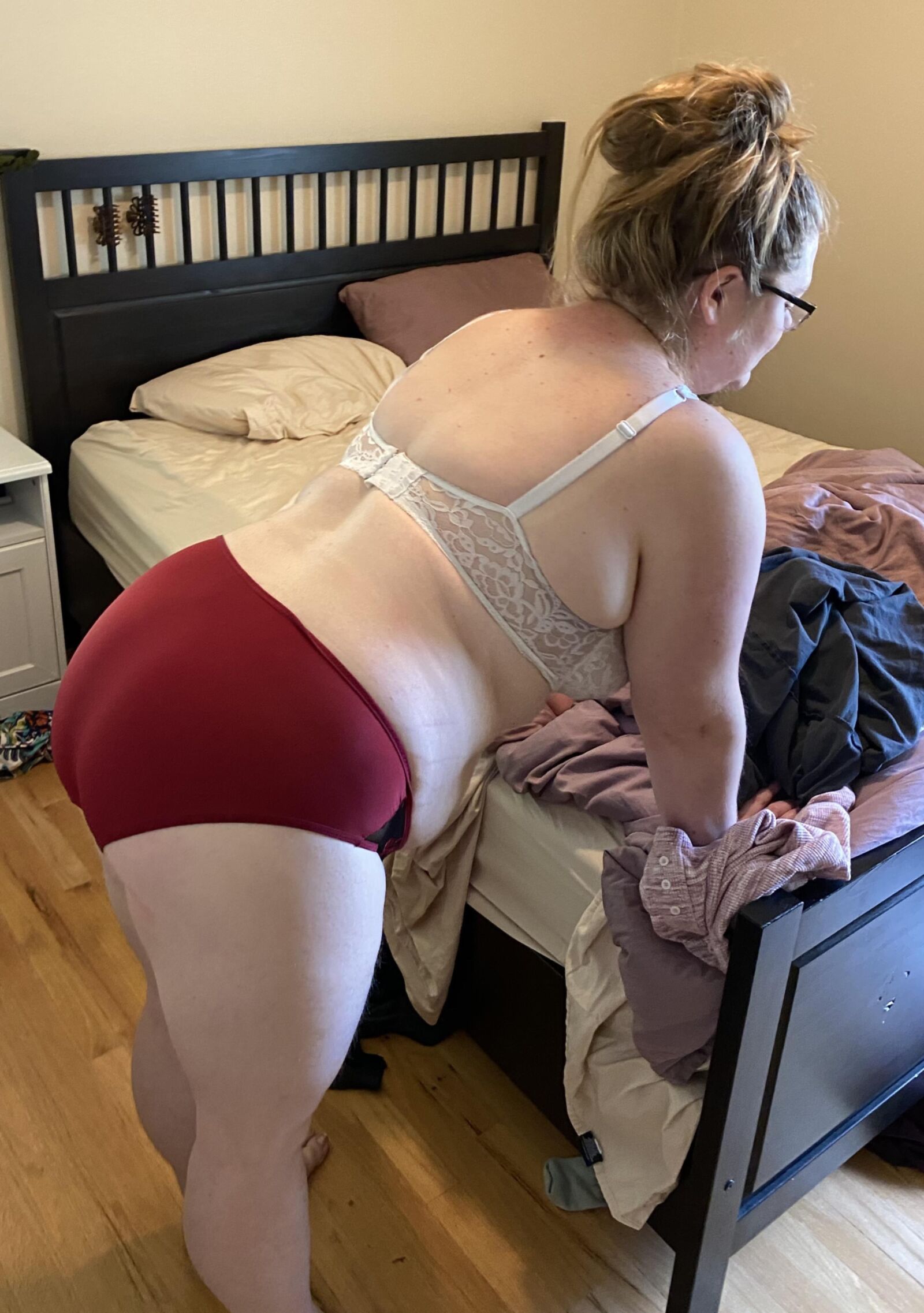 Exposed milf fuck toy with big saggy tits and fat ass