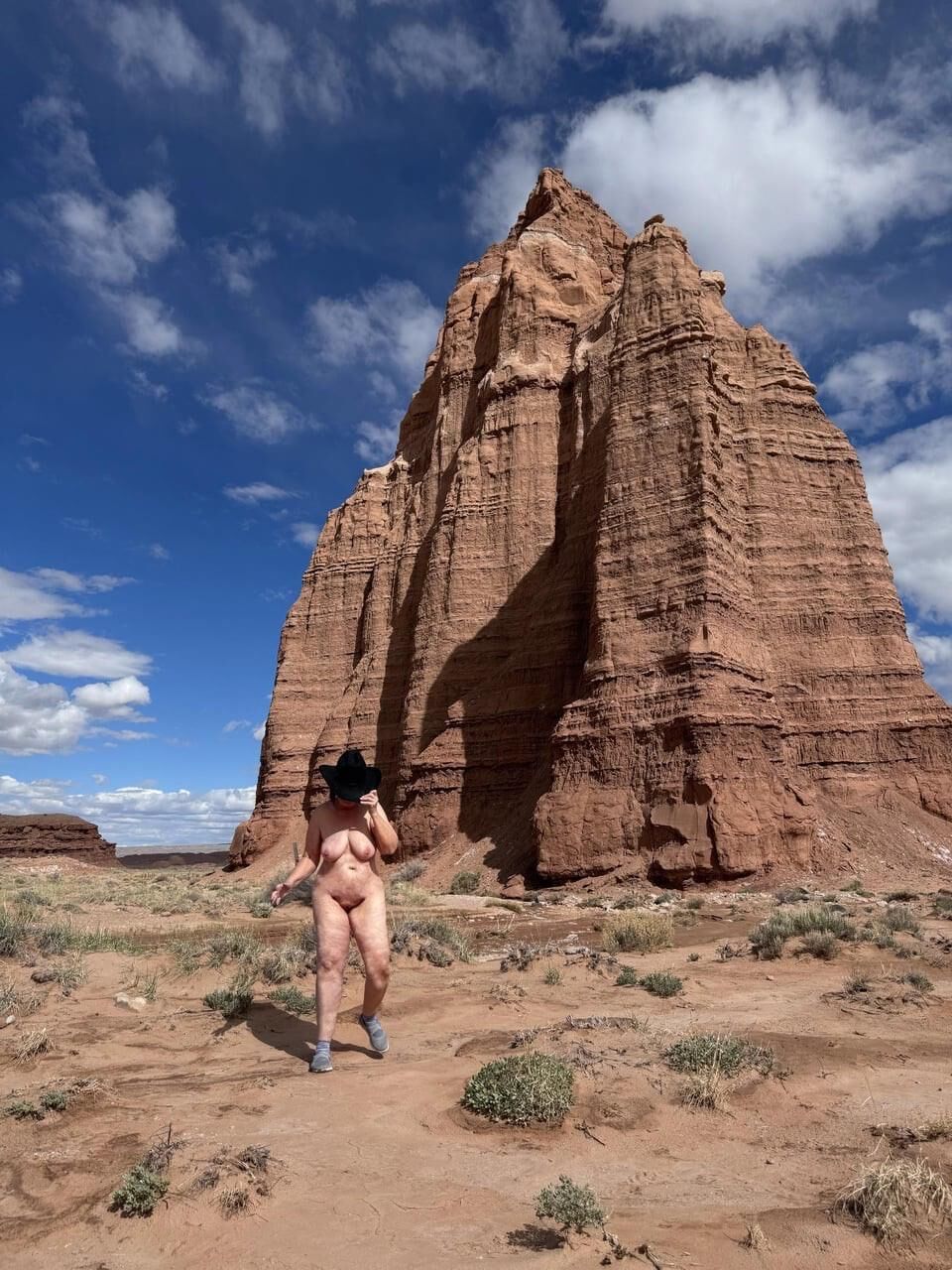 Chubby Milf Exposed Outdoors