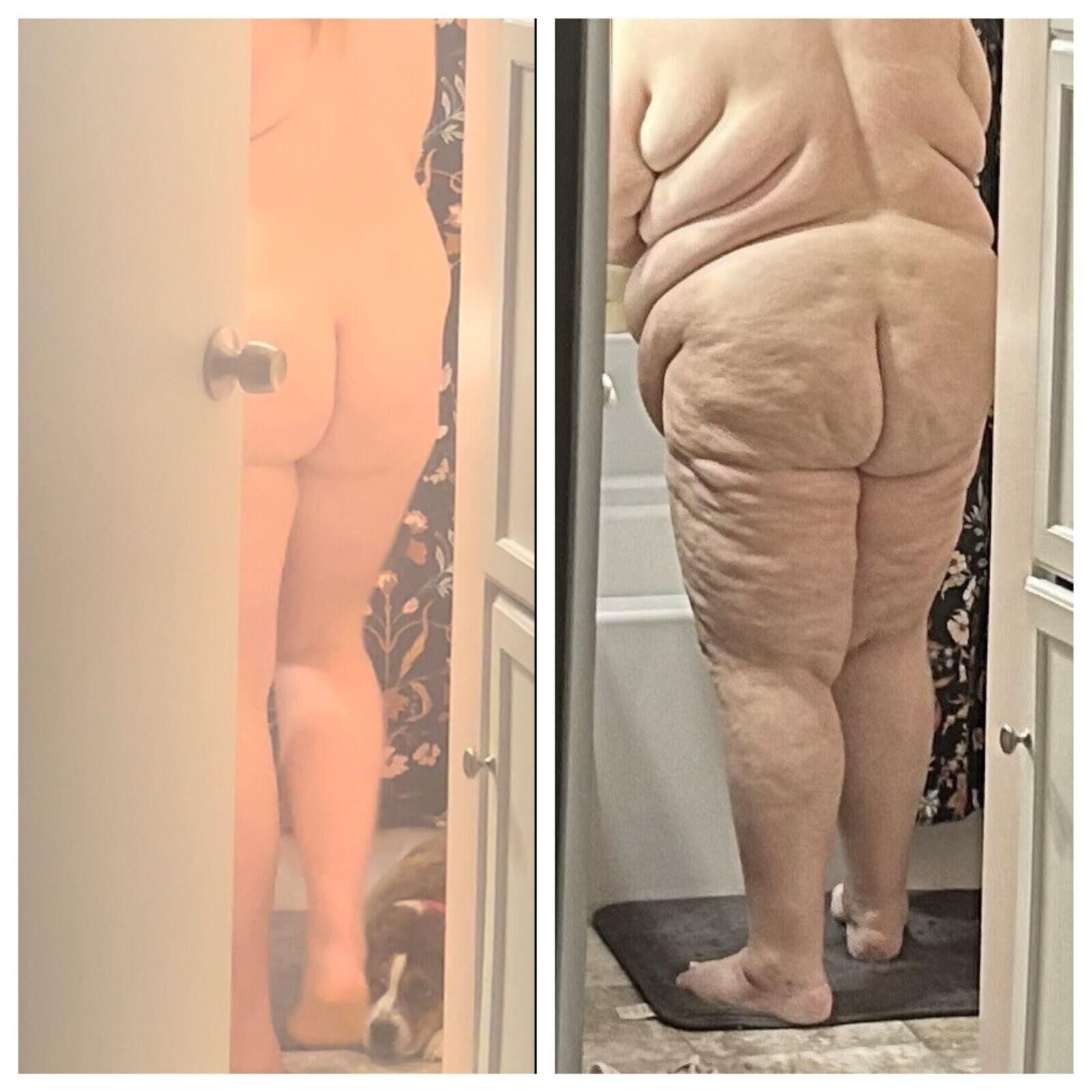 My Ssbbw wife left and my bbw sd right