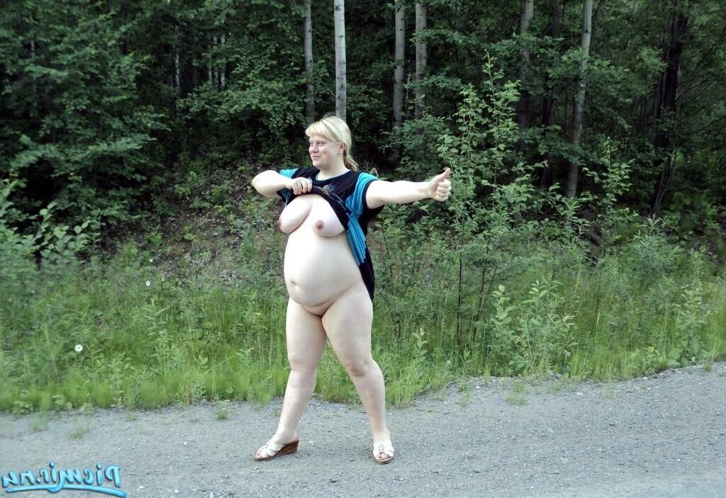 Fat girl on the road
