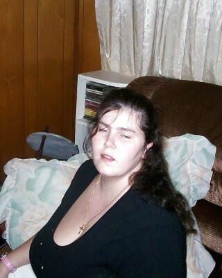 Горячая брюнетка BBW