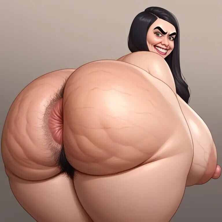 A.I. bbw big ass and hairy asshole dump 