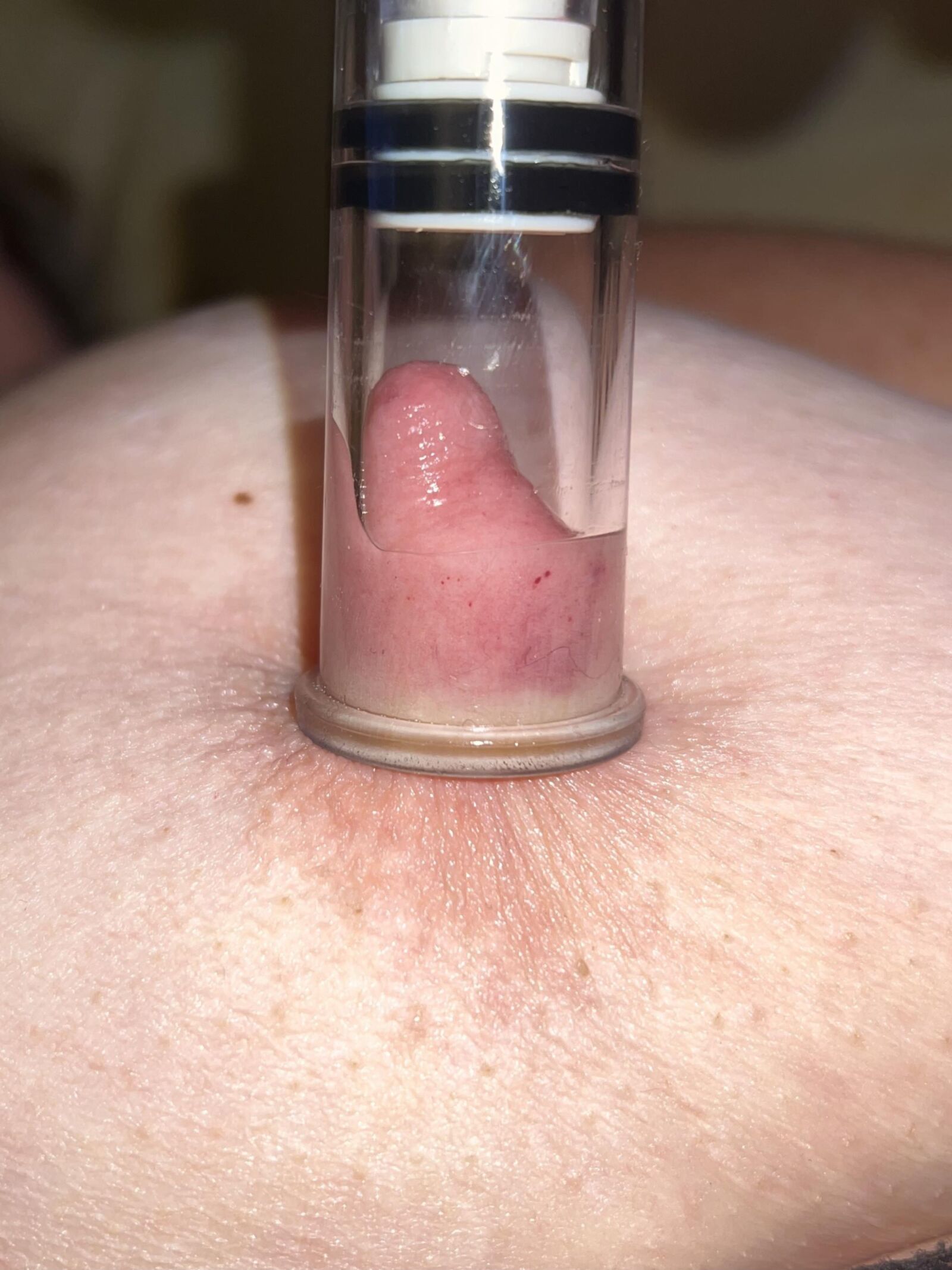 BBWの妻の大きなおっぱいと長い乳首