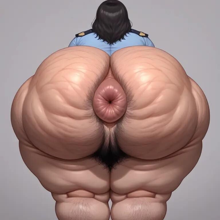 A.I. bbw big ass and hairy asshole dump 