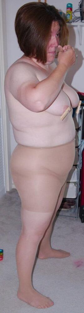 ジェニファーBBWの妻パンティホース