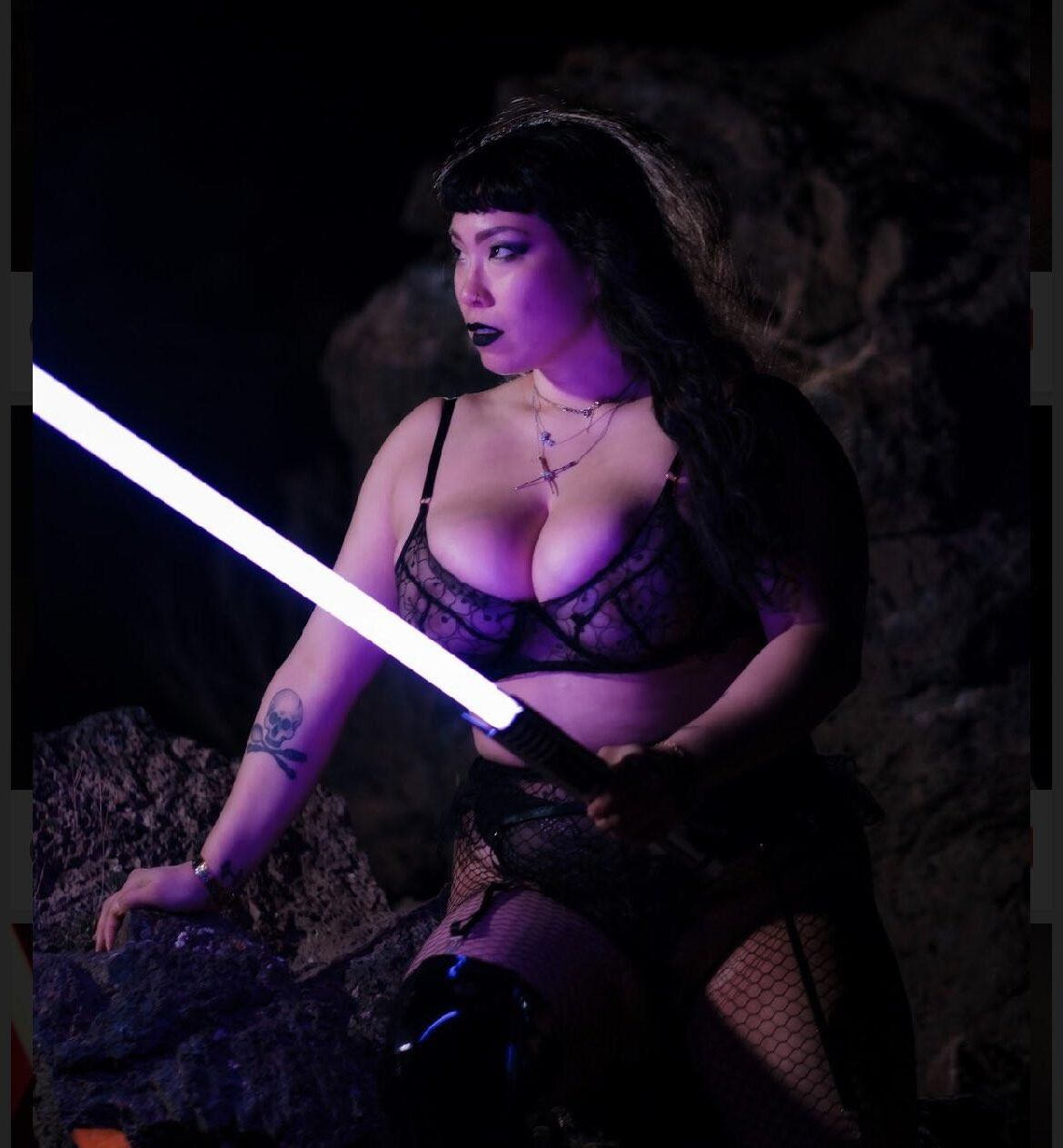ダーティスティックなセクシーなコスプレpussyslip /猫リップスリップスターウォーズ