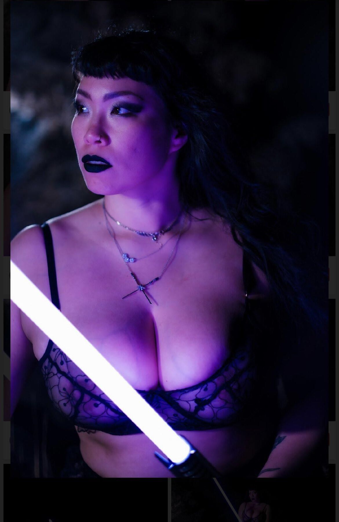 ダーティスティックなセクシーなコスプレpussyslip /猫リップスリップスターウォーズ