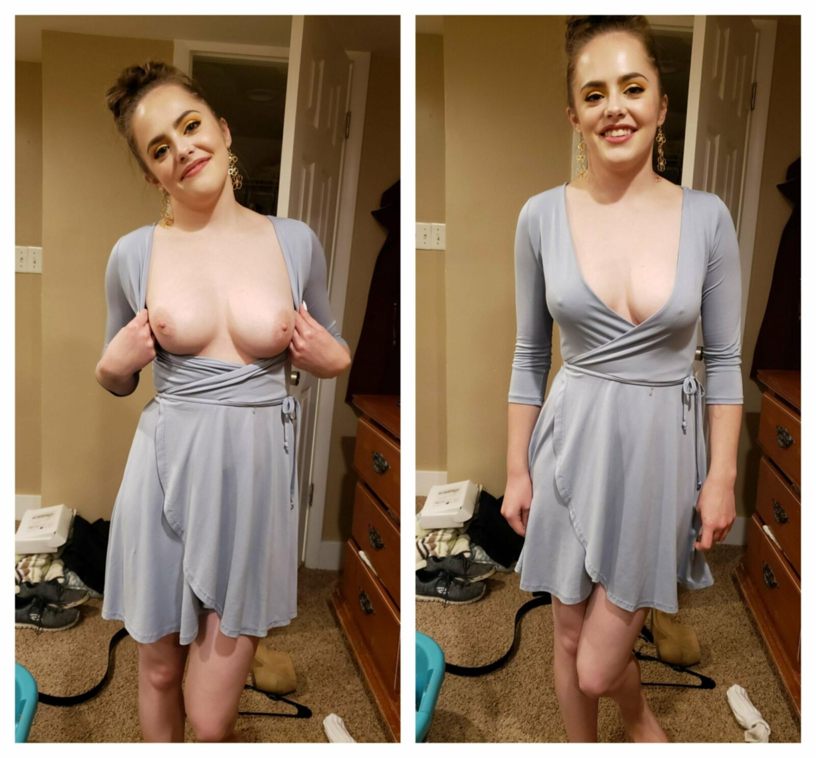 Mélange de gros seins