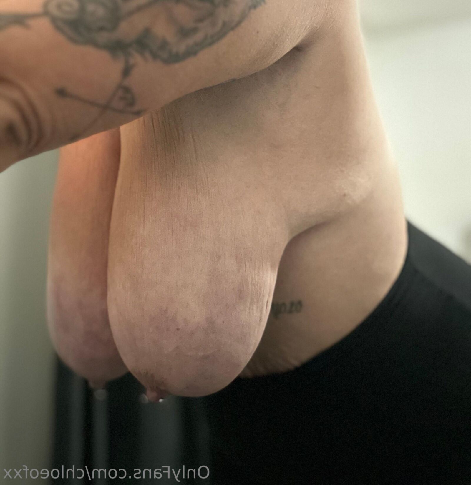 BBW Pierced Saggy Big Tits