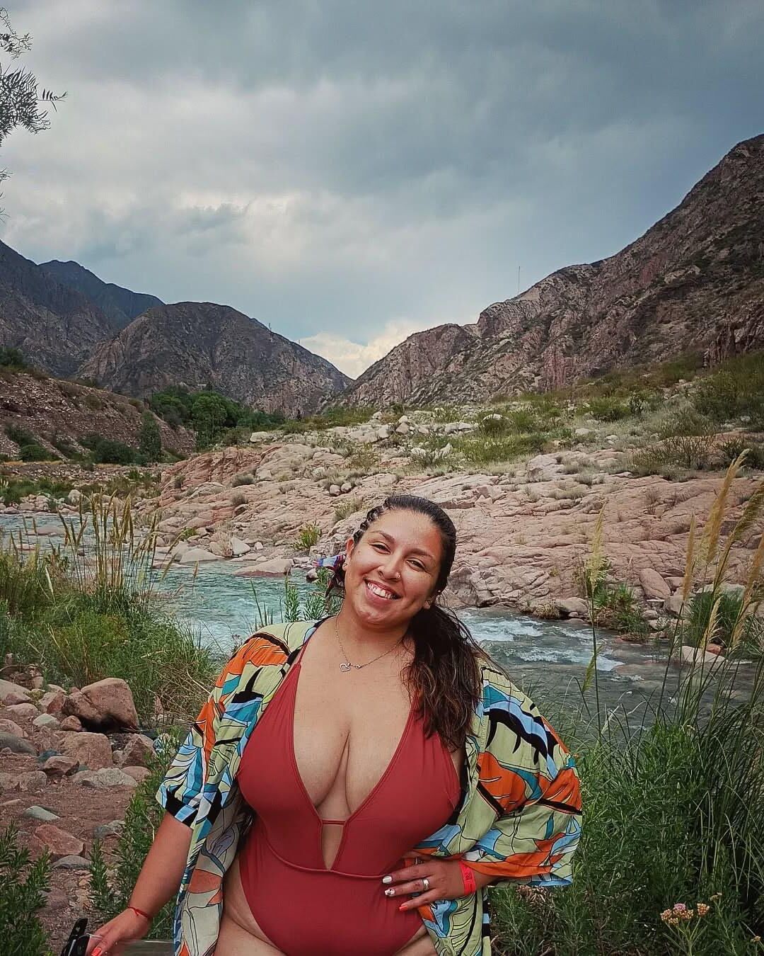 Chubby latina in bikini