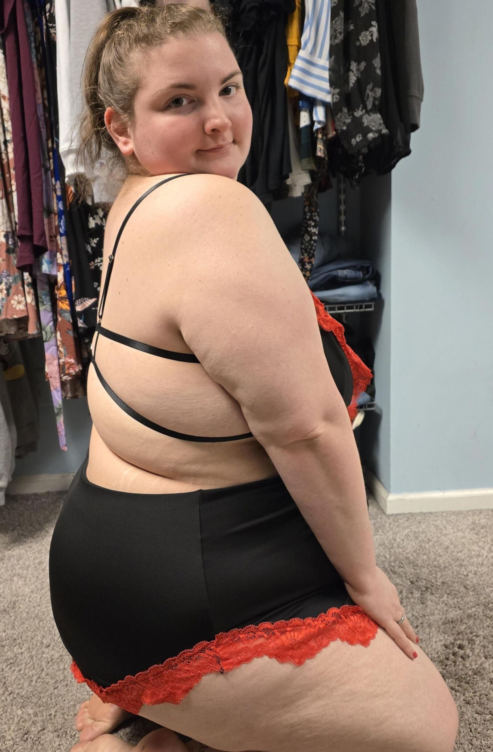 Desperate chubby slut 