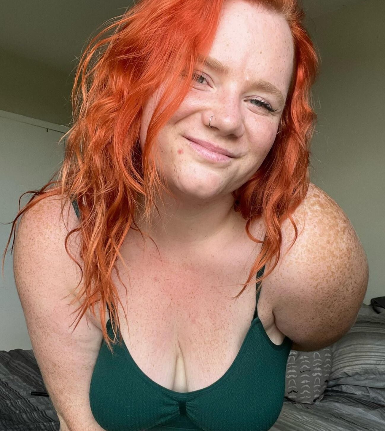 Chubby ginger slut with big saggy tits 