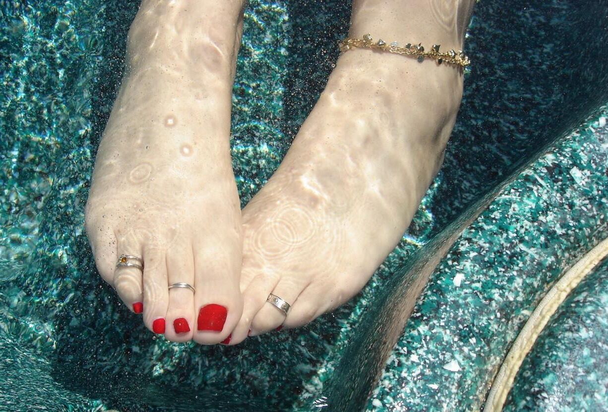 My gilf in the hot tub