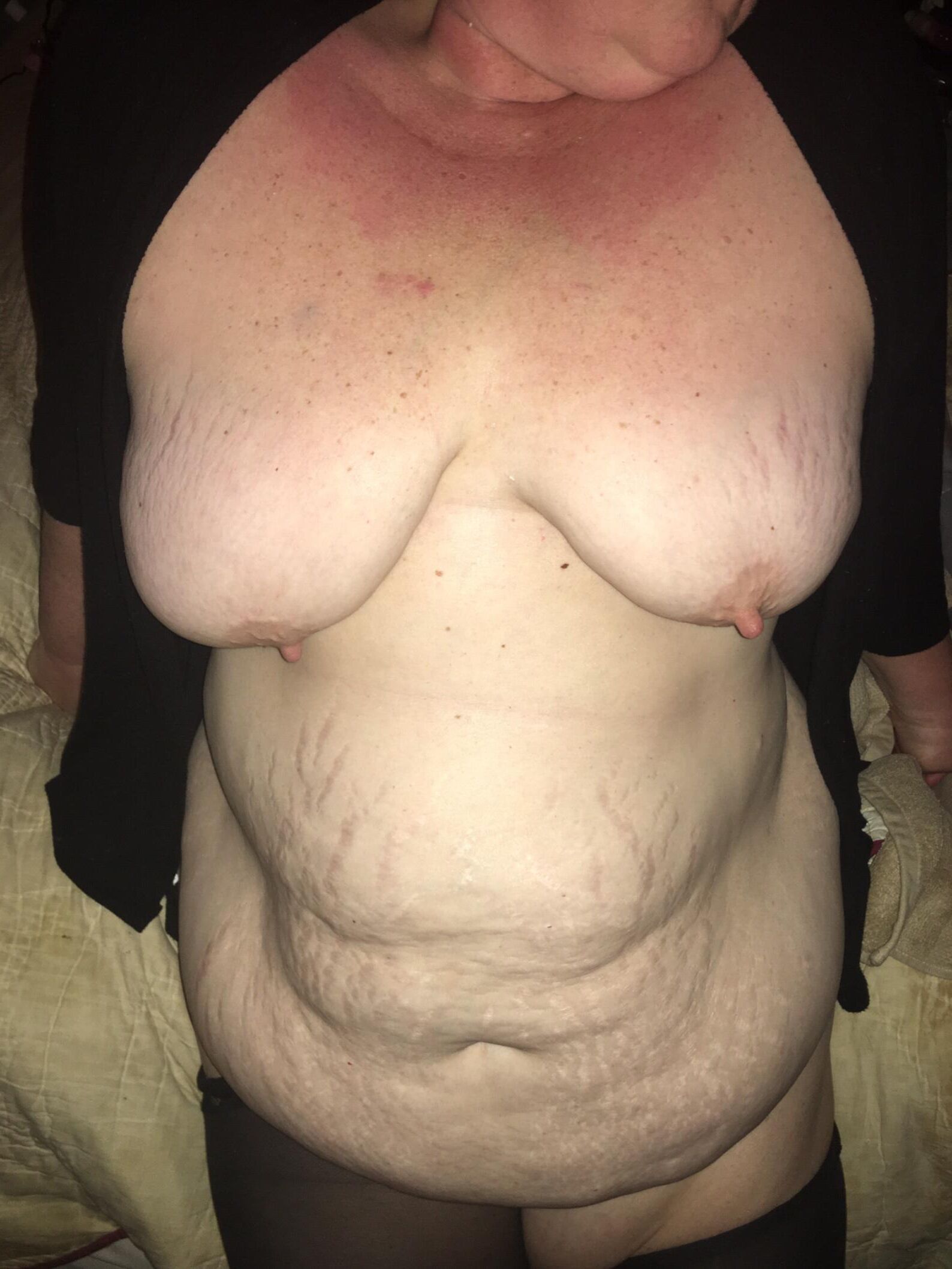 BBW wife's big tits need your sperm