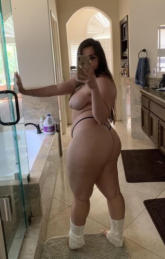 Chubby teen with big saggy tits