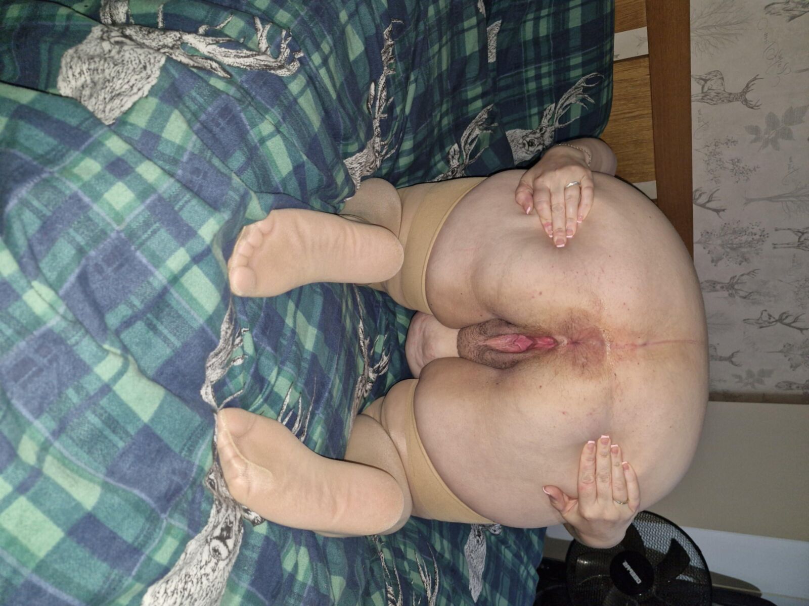 Fat old women's bodies exposed