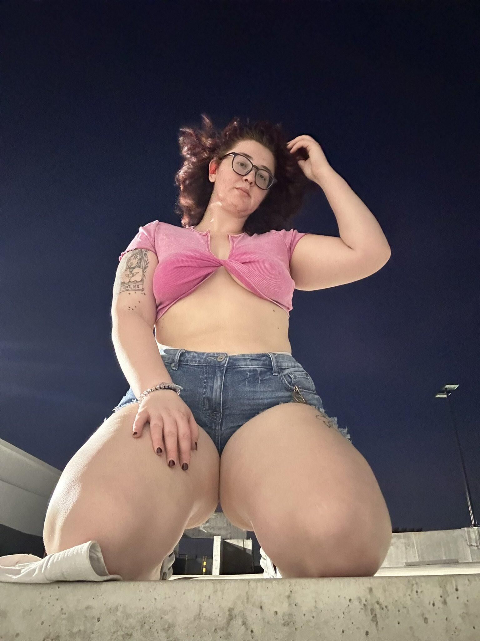 Marie Big Butt Big Tits Curvy Redhead BBW Girl Mixed Hot Shots
