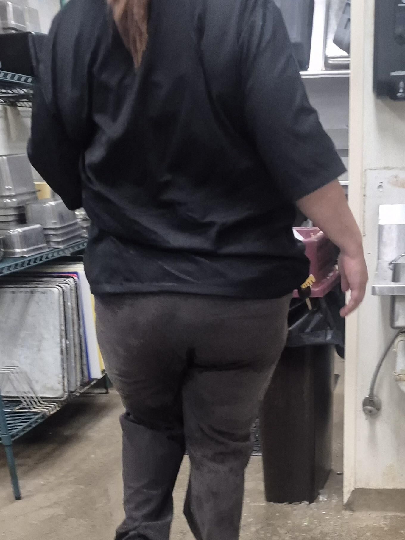 Cassie wearing tight pants for me