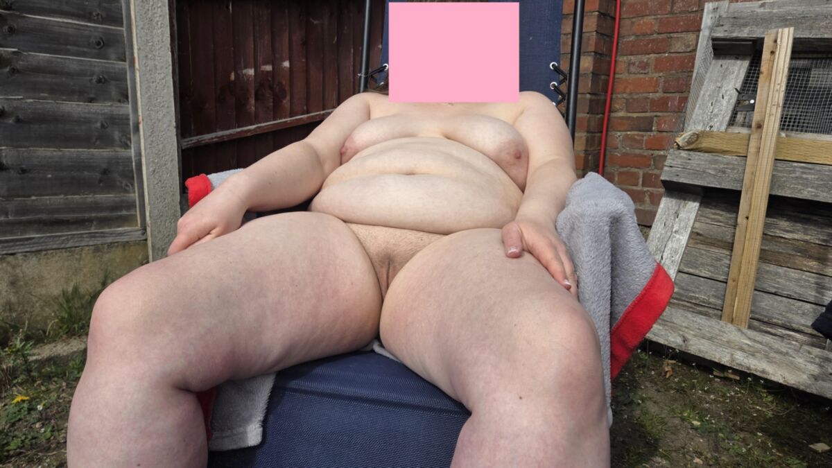 BBW Nudist wife loves showing off