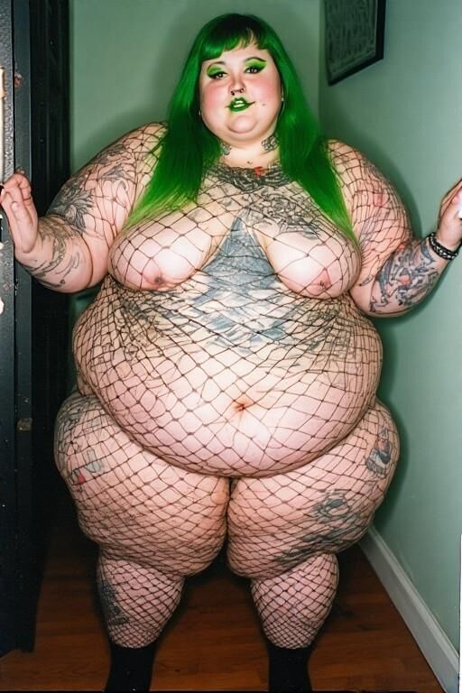 AI creations (I helped a little) BBW punks and piercings 