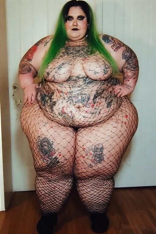 AI creations (I helped a little) BBW punks and piercings 