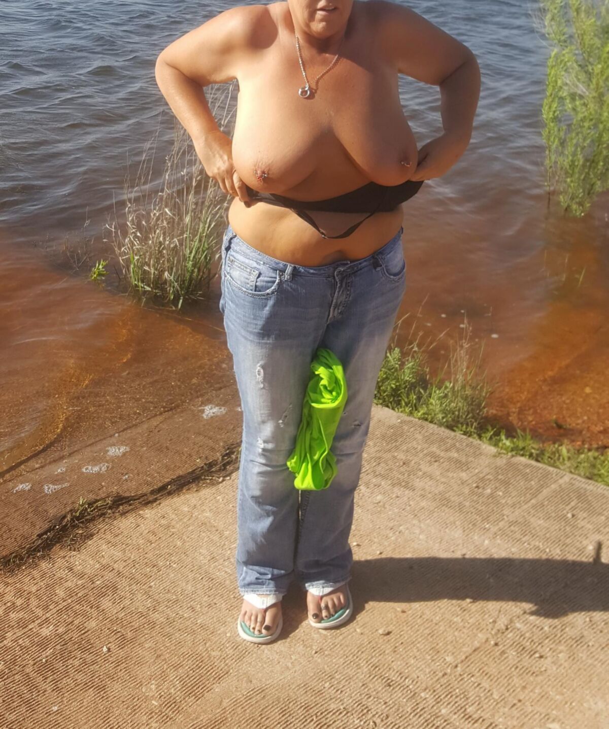 My gilf's public training