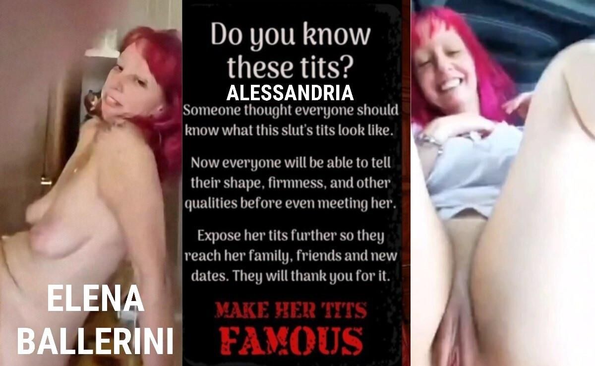 Elena Ballerini italian redhead slut for repost