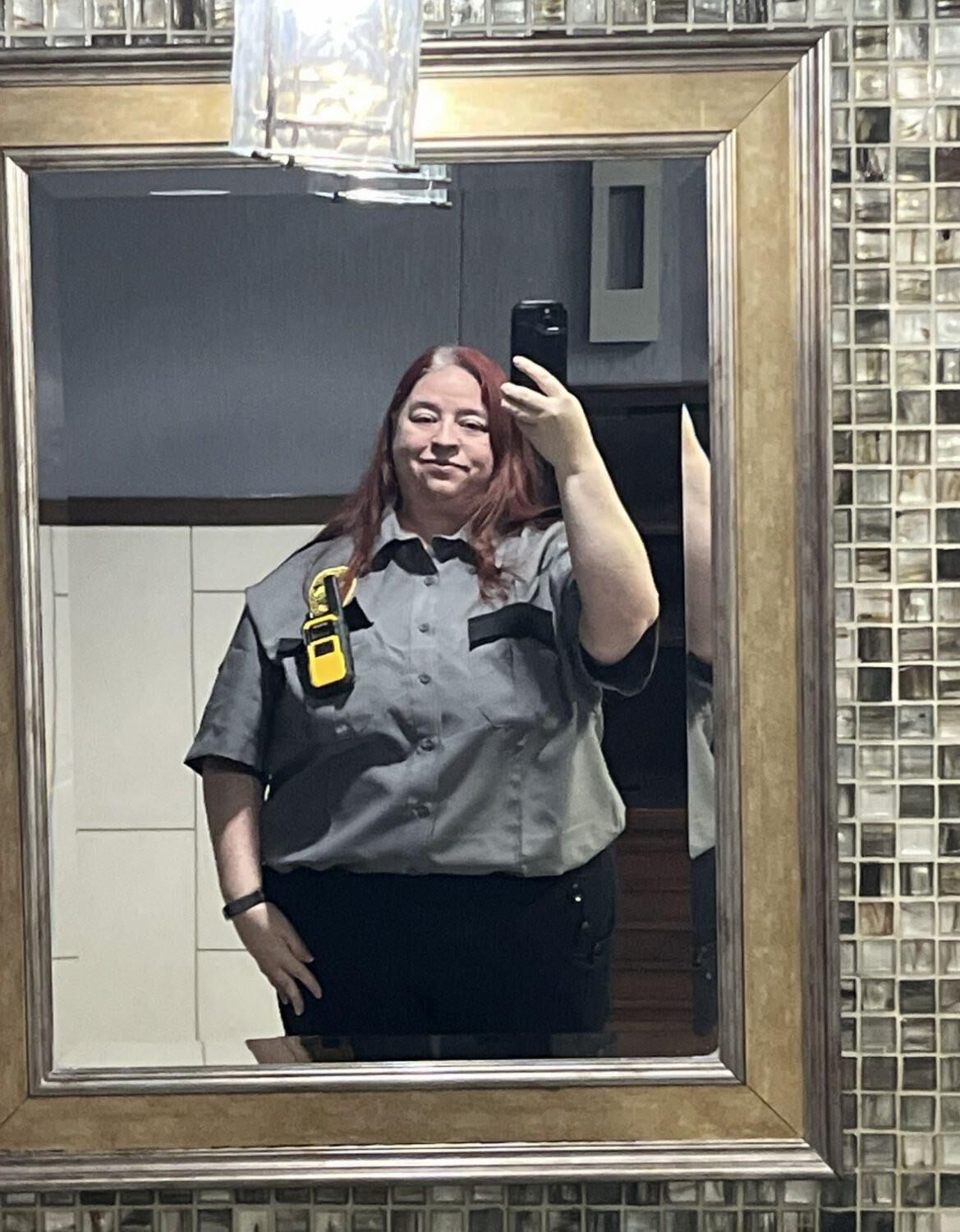Hermoso guardia de seguridad de MILF BBW