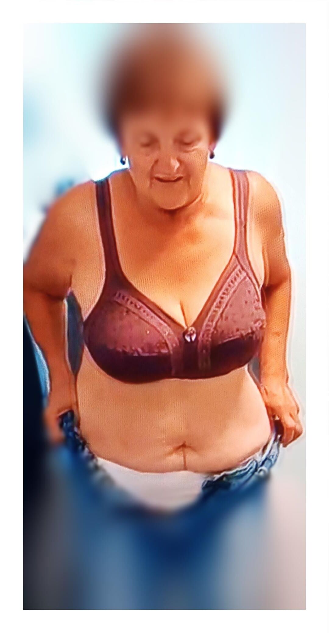 Russian Grandmas in there bras ll