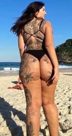 Raquel Huge Ass Big Tits Tattooed Brazilian BBW Girl Hot Shots