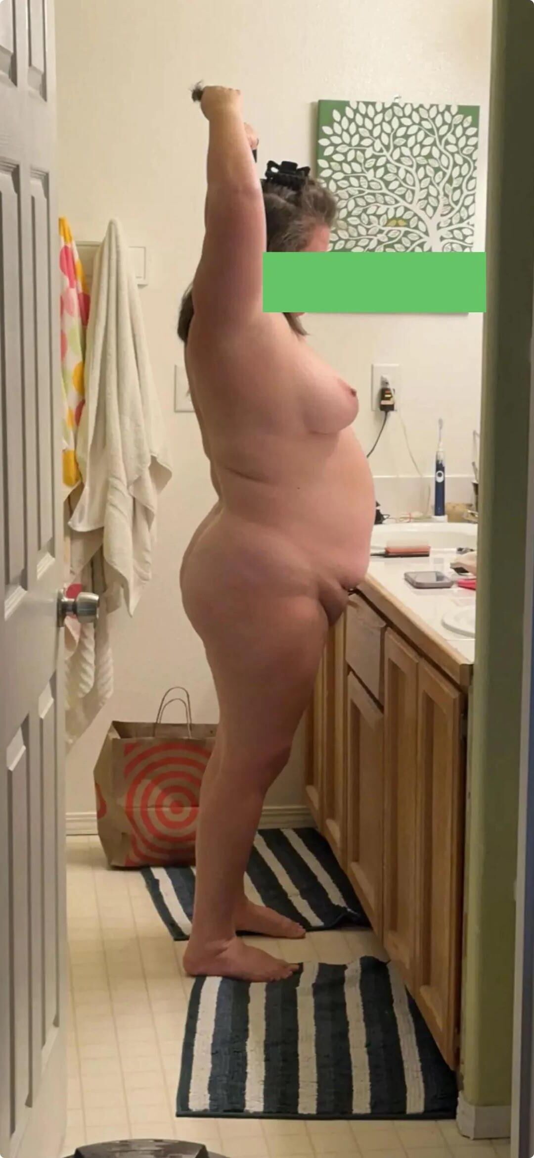 grosse femme exposée
