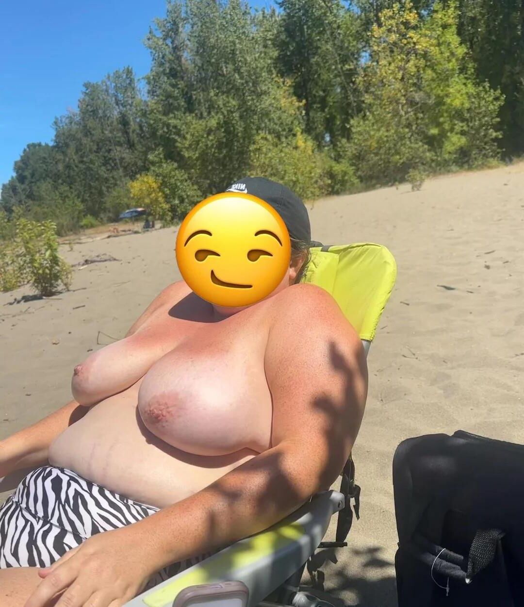 grosse femme exposée