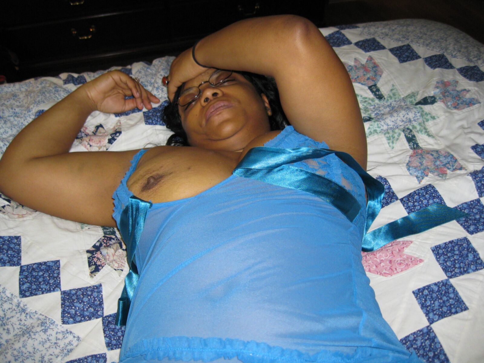 BBW preto em lingerie
