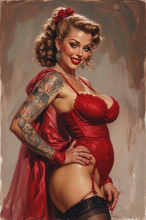 S Pin-up de tatouage
