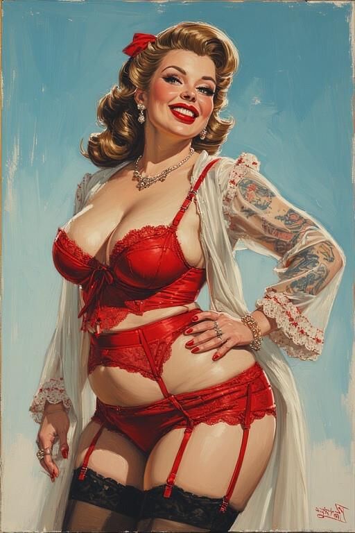 S Pin-up de tatouage