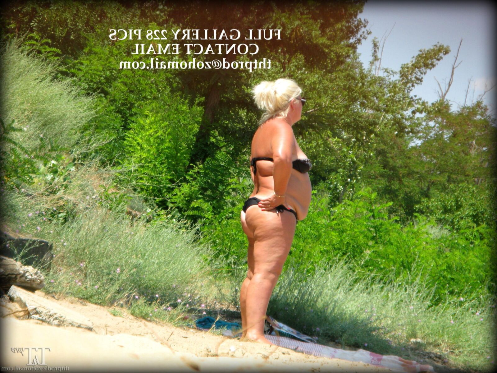 Big Titten Fat Ass am Strand