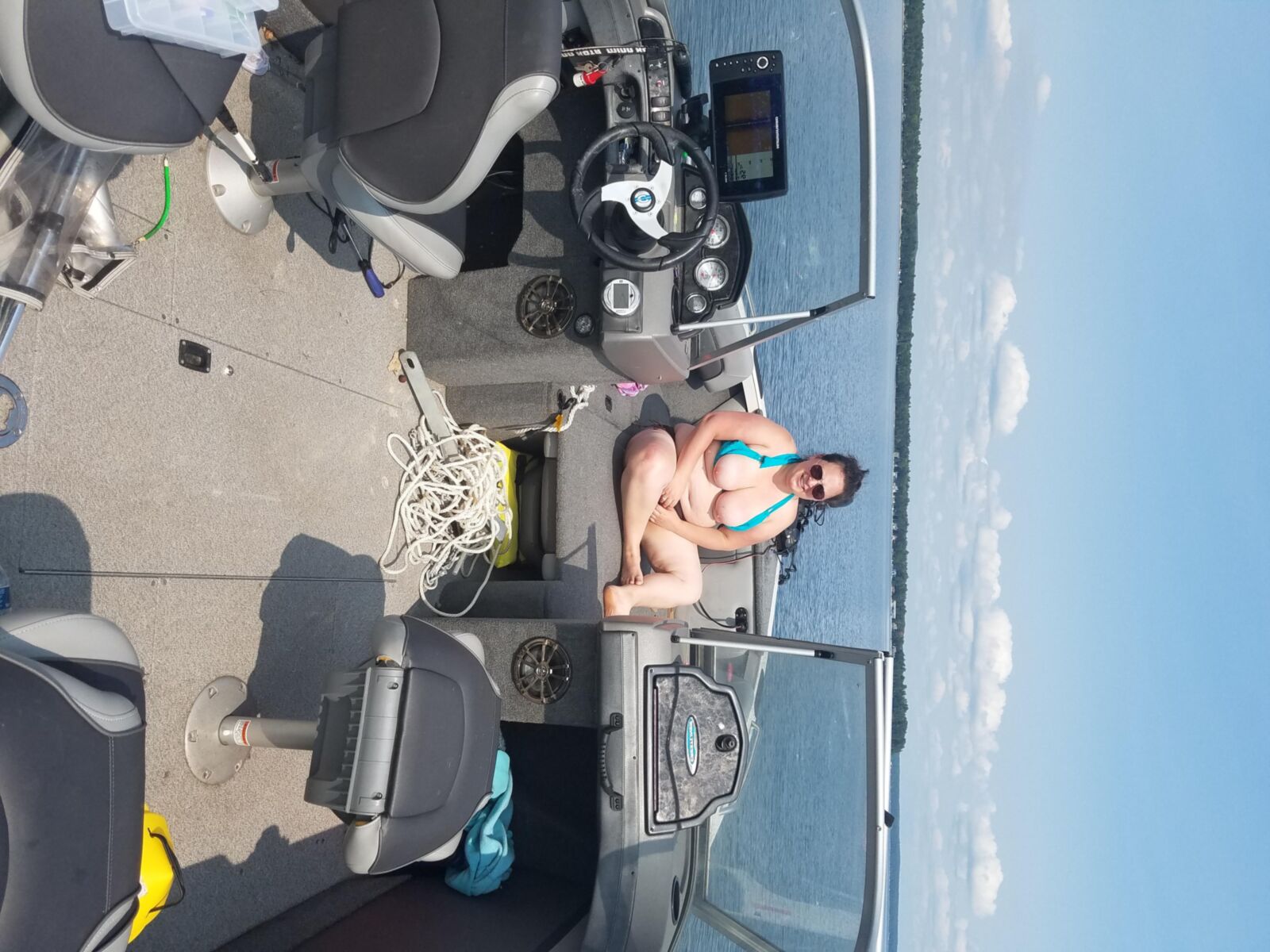 Sexy Wife on a boat